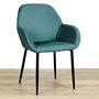 Voir la diapositive 5 : The Home Deco Factory 2 Fauteuils de table design velours Giulia