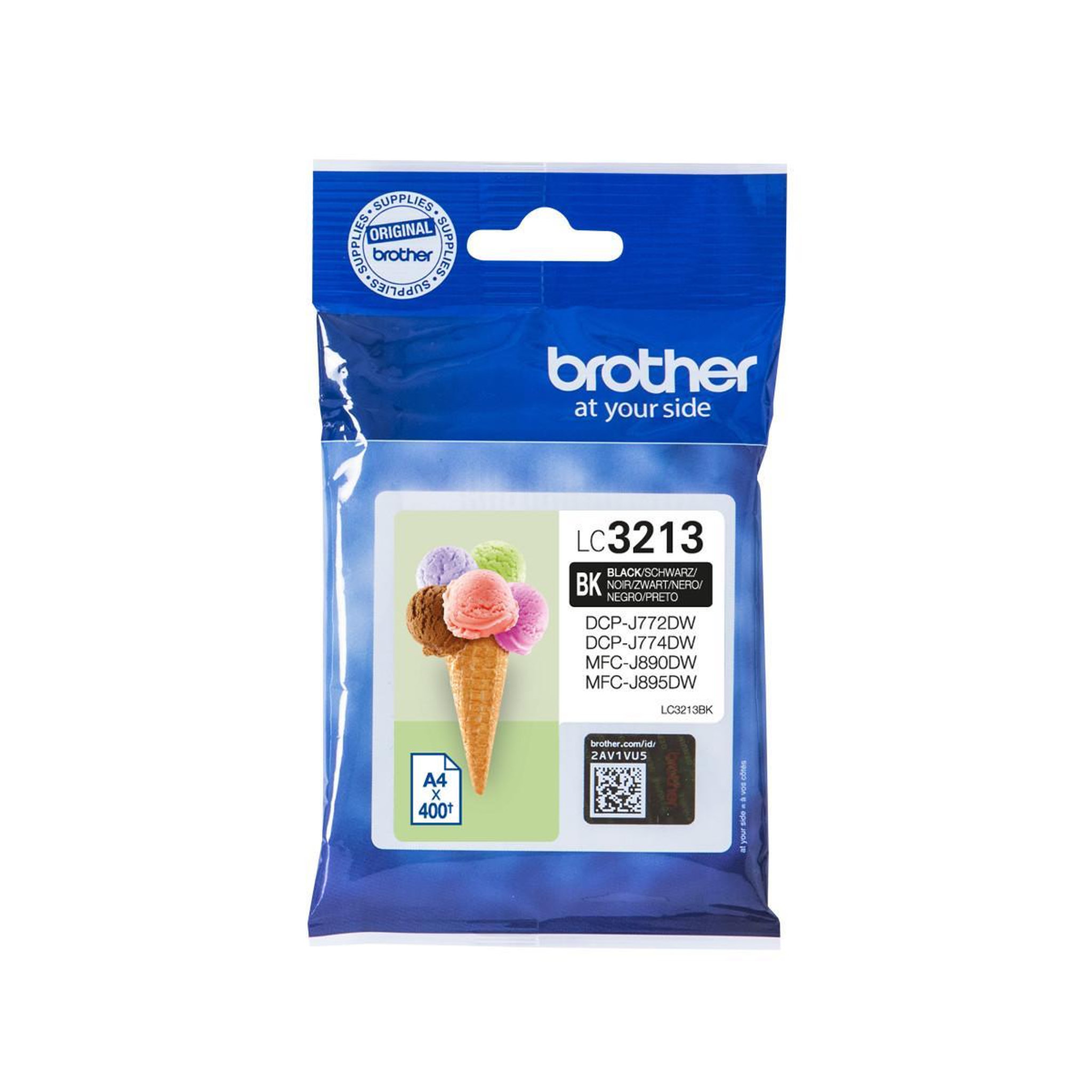 Voir la diapositive 2 : Brother Cartouche d'encre Originale LC3213 Noire Standard - LC3213BK