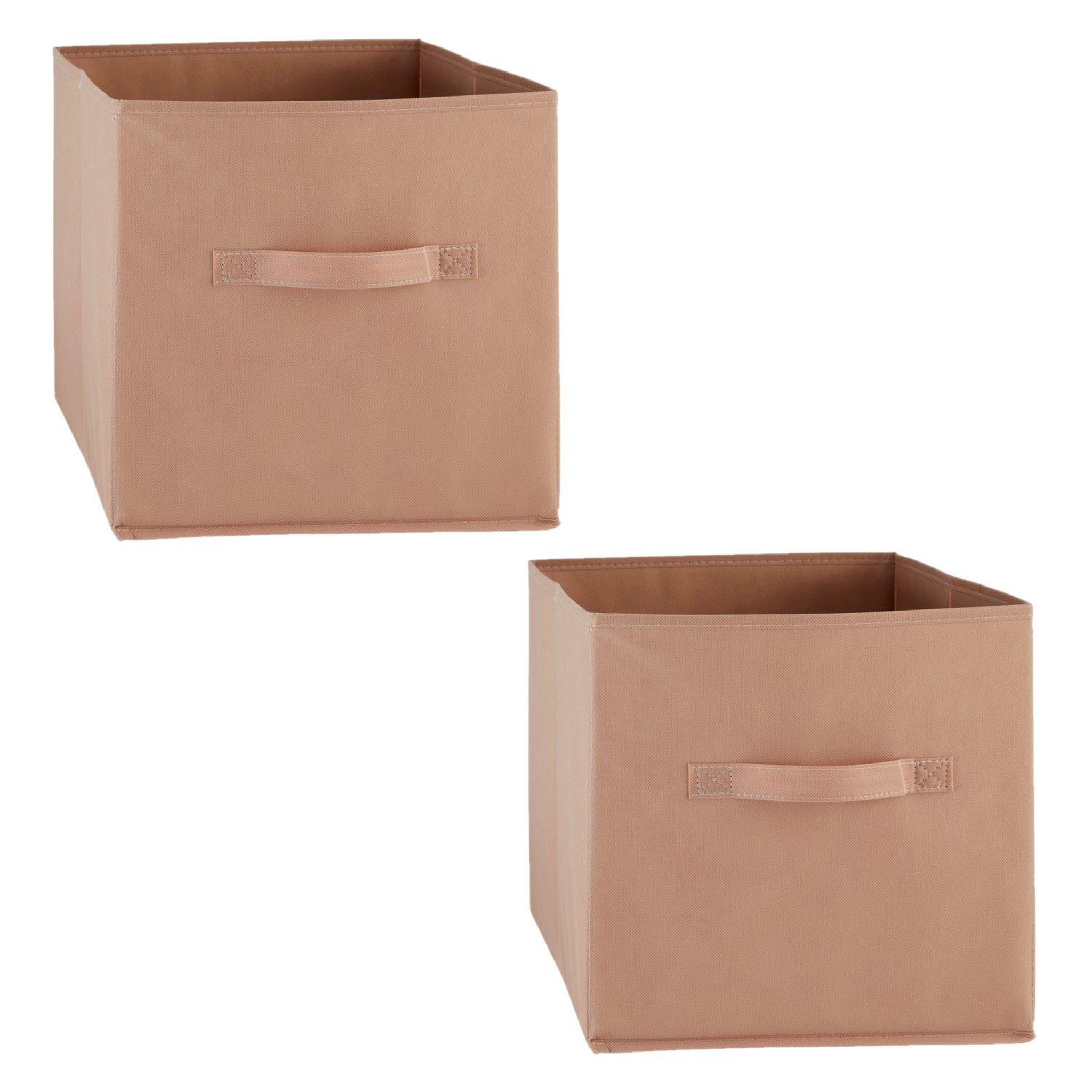 Voir la diapositive 1 : FIVE Lot de 2 boîtes de rangement en tissu MIX N' MODUL