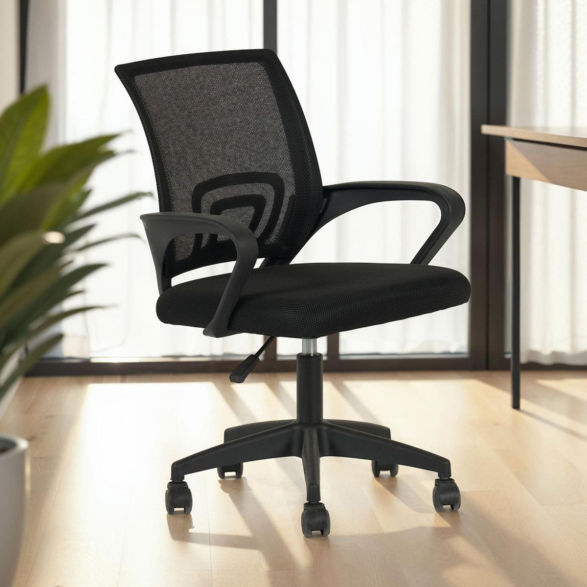 IDIMEX Chaise de bureau ergonomique JAKE réglable en tissu mesh