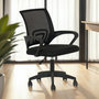 Voir la diapositive 2 : IDIMEX Chaise de bureau ergonomique JAKE réglable en tissu mesh