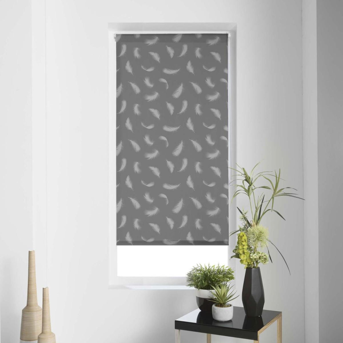 Paris Prix Store Enrouleur  Envolea  90x180cm Gris