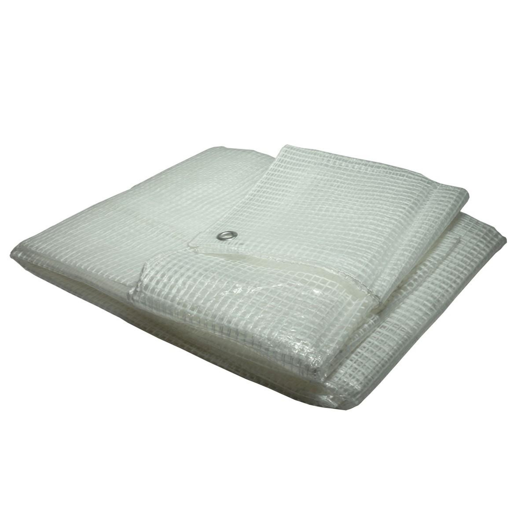 Voir la diapositive 5 : Tecplast Bâche de jardin 4 x 3 m armée transparente en polyéthylène 170g/m2