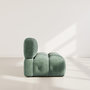 Voir la diapositive 6 : LISA DESIGN Grace - module d'assise en velours texturé