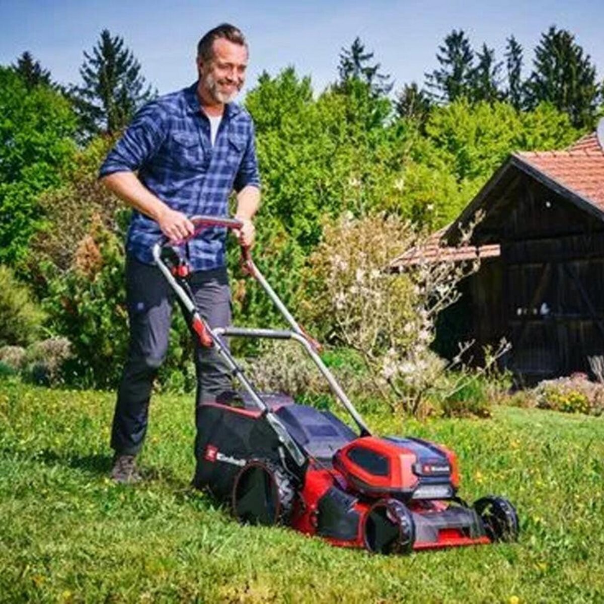 Einhell Tondeuse à gazon sans fil GP-CM 36/52 S Li BL (4x5,2Ah)