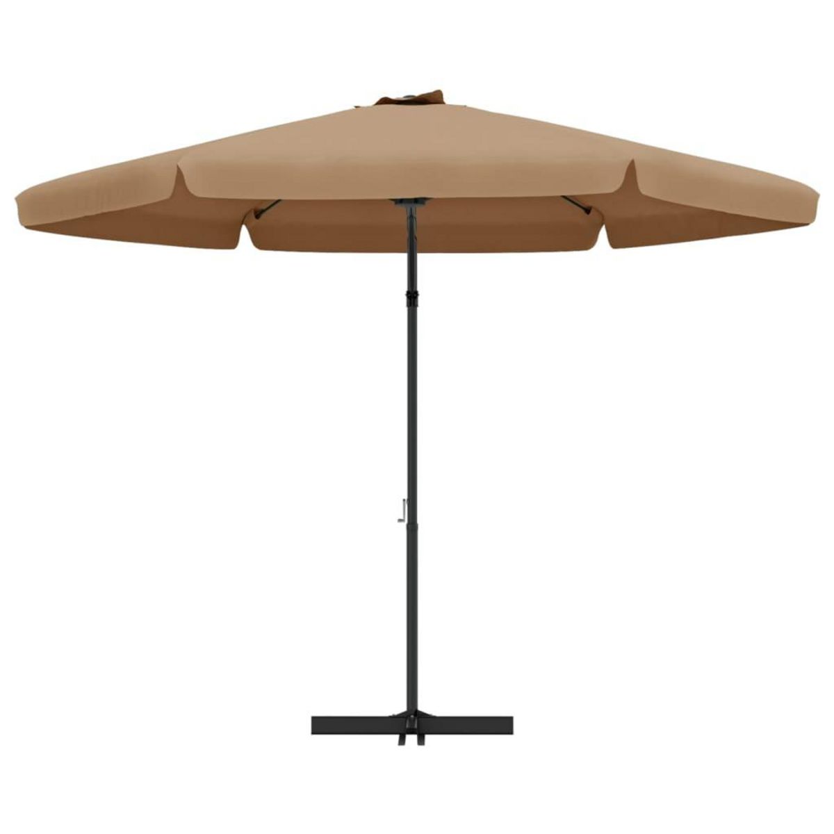 VIDAXL Parasol de jardin avec mat en acier 300 cm Taupe