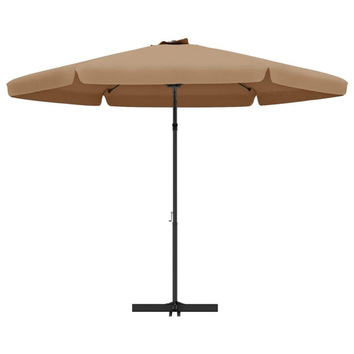VIDAXL Parasol de jardin avec mat en acier 300 cm Taupe