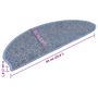 Voir la diapositive 6 : VIDAXL Tapis d'escalier autocollants 15 pcs 65x21x4 cm Bleu