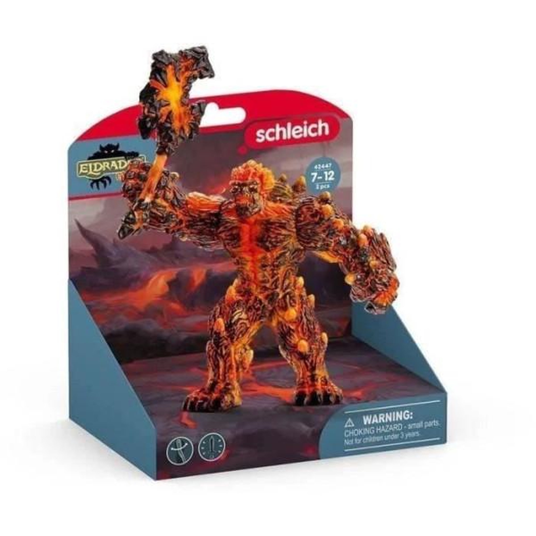 Voir la diapositive 3 : Schleich Golem de lave avec arme, Schleich 42447 Eldrador Creature, Figurine d'action tres durable, Des 7 ans