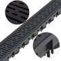 Voir la diapositive 2 : VIDAXL Caniveau de drainage 3 pcs Plastique 3 m
