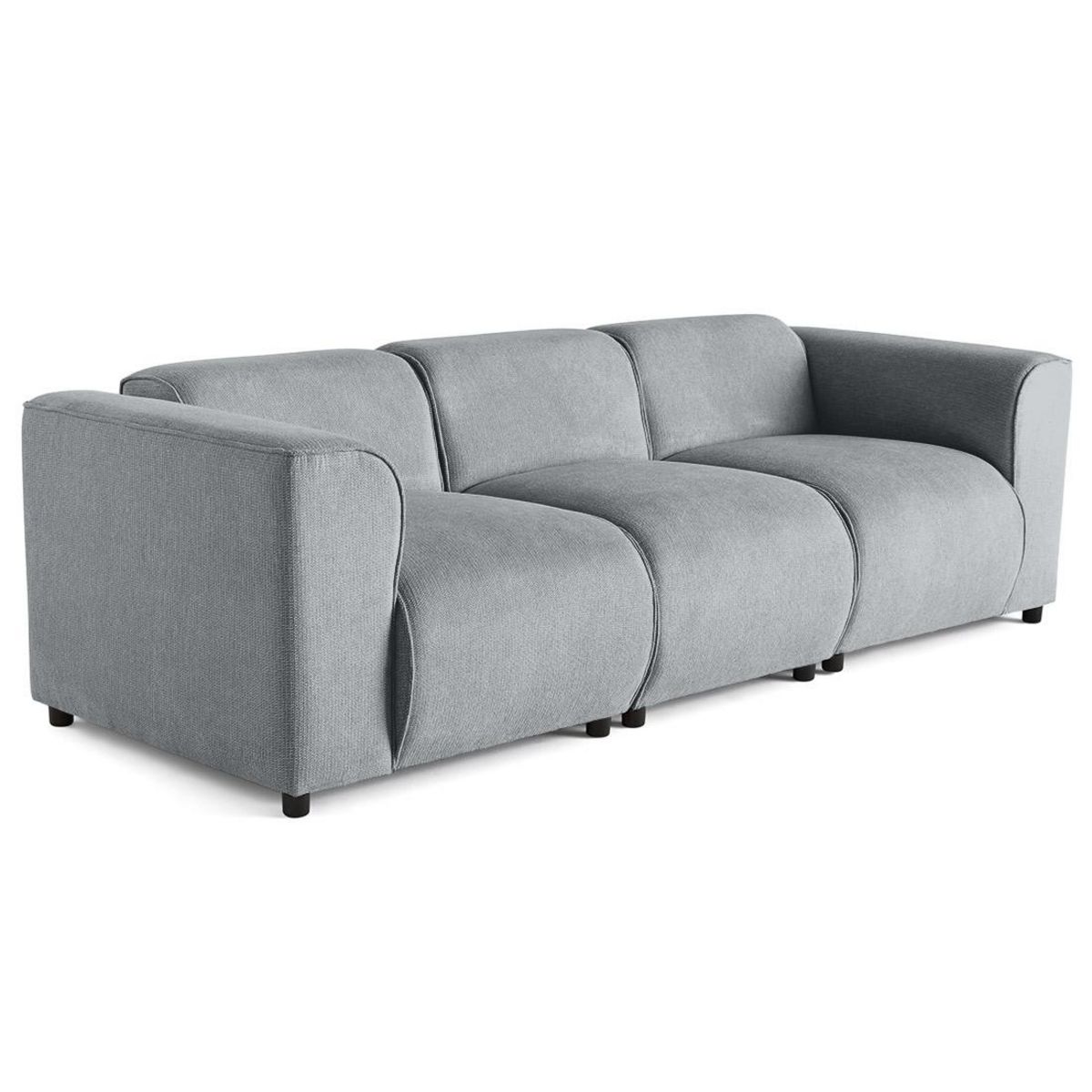 LISA DESIGN Suaro - canapé modulable 3 places en tissu texturé