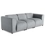Voir la diapositive 2 : LISA DESIGN Suaro - canapé modulable 3 places en tissu texturé