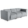 Voir la diapositive 2 : LISA DESIGN Suaro - canapé modulable 3 places en tissu texturé