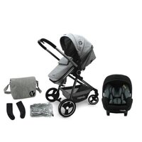 KIKKABOO Poussette combinée trio 3 en 1 avec siège auto Gianni Kikka 0+