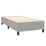 Voir la diapositive 4 : VIDAXL Sommier a lattes de lit avec matelas Gris clair 80x200 cm Tissu