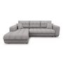 Voir la diapositive 2 : Canapé d'angle gauche convertible tissu CLELIA, 4 places