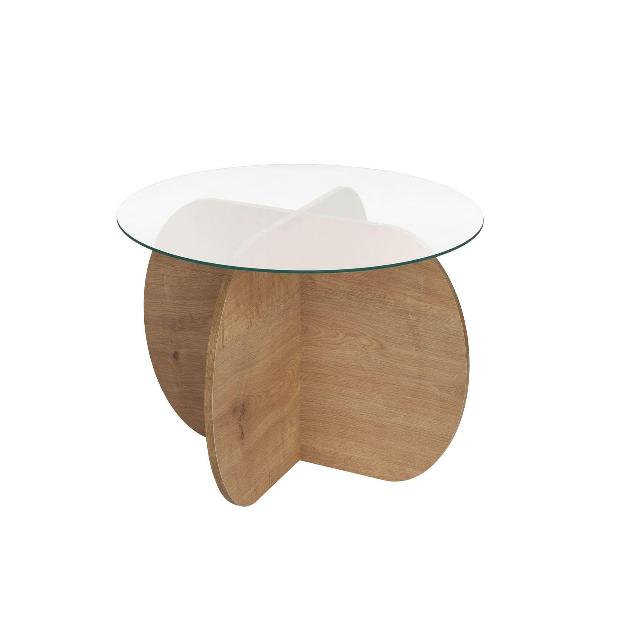 Habitat et Jardin Table basse en bois  aeris  - 75 x 75 x 35 cm - chêne saphirtransparent