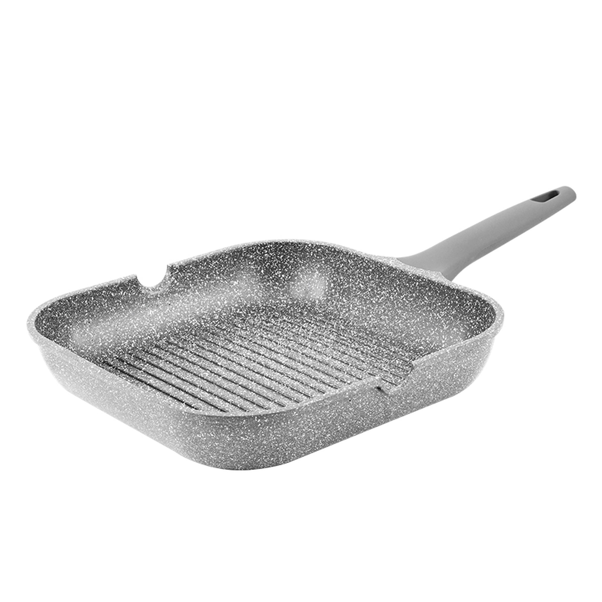  Grill induction effet pierre en fonte d'aluminium 28 cm