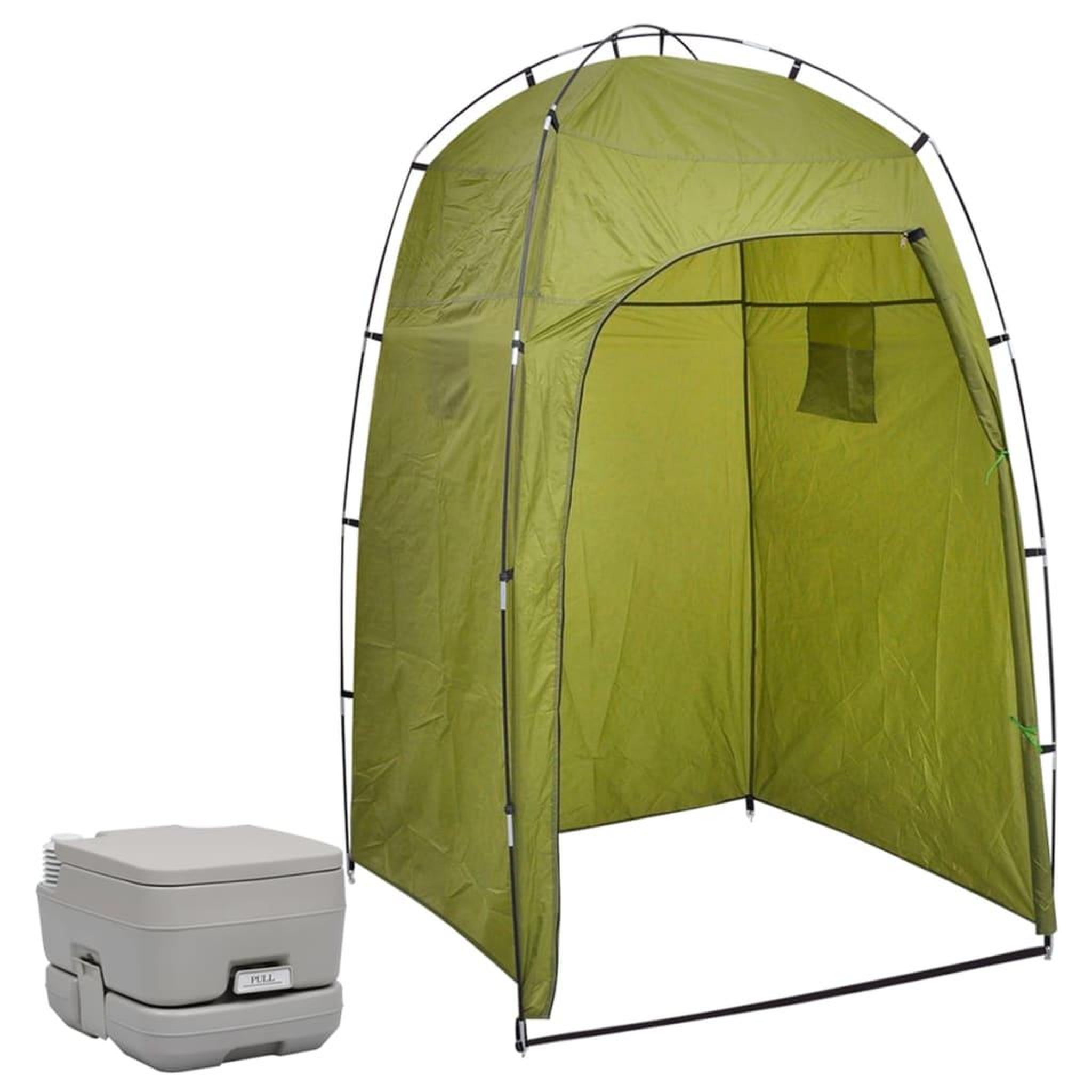 Voir la diapositive 1 : VIDAXL Toilette portable de camping avec tente 10+10 L