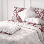 Voir la diapositive 4 : ATELIER DU COTON Parure housse de couette 100% coton 71 fils bonheur reversible