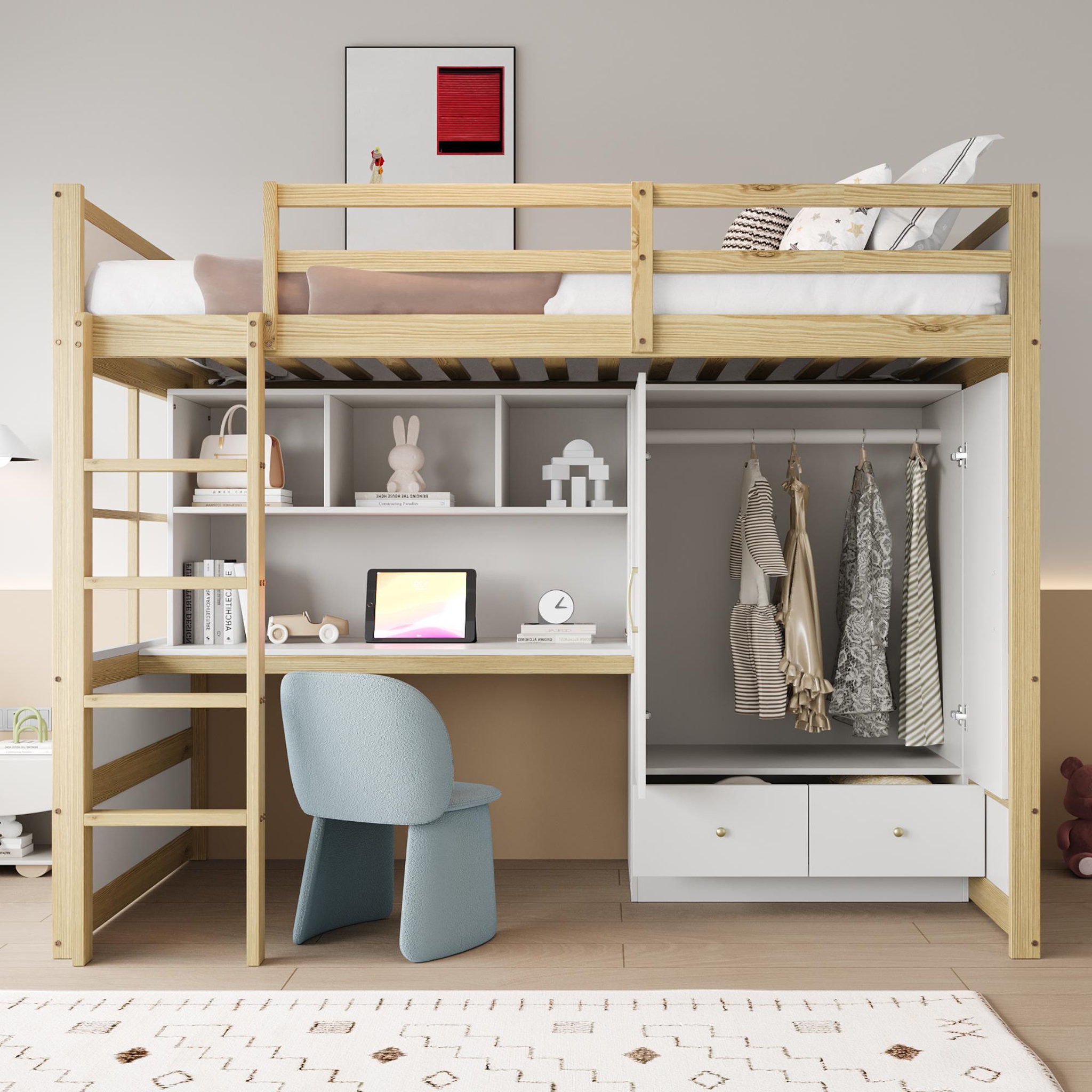 Voir la diapositive 4 : MERAX Lit mezzanine enfant