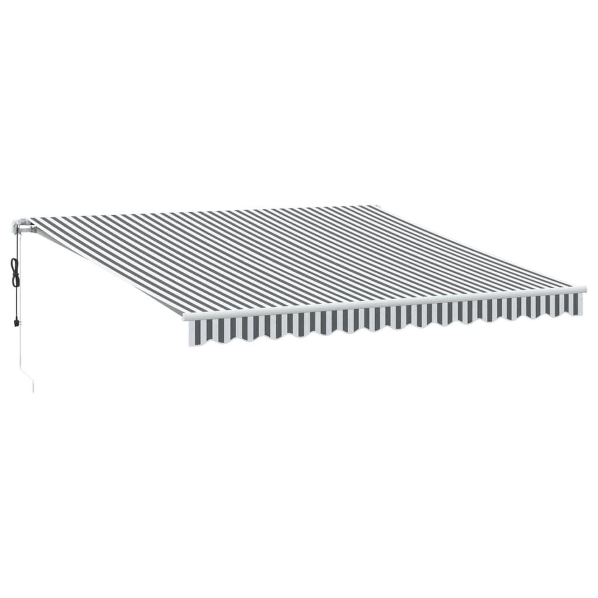 Voir la diapositive 2 : VIDAXL Auvent retractable automatique avec LED anthracite et blanc