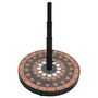 Voir la diapositive 3 : VIDAXL Base de parasol terre cuite et blanc rond 12 kg