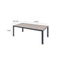 Voir la diapositive 3 : CONCEPT USINE Table de jardin 10 places en alu et plateau effet bois LAGOS