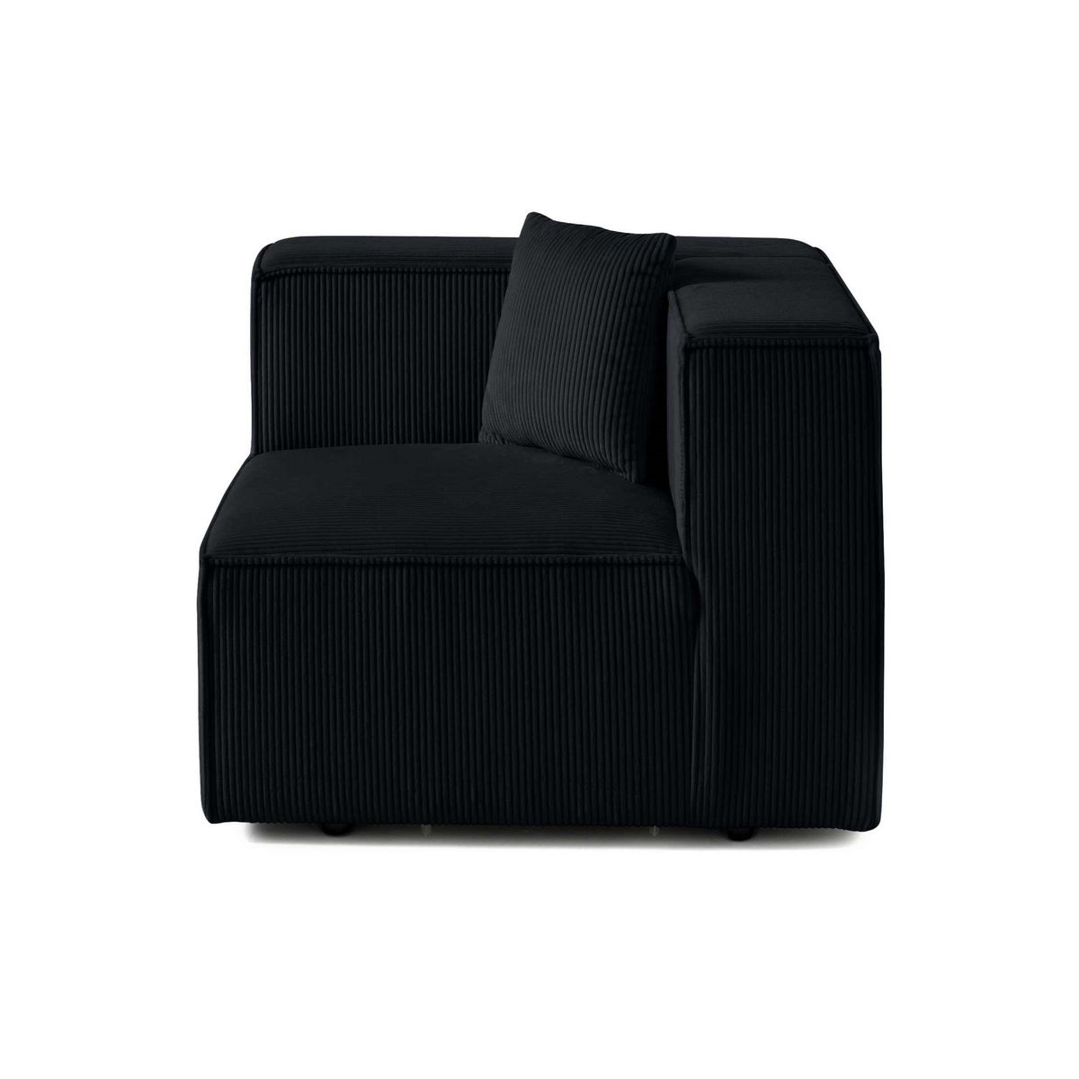 LISA DESIGN Arty - module d'assise gauche - en velours côtelé