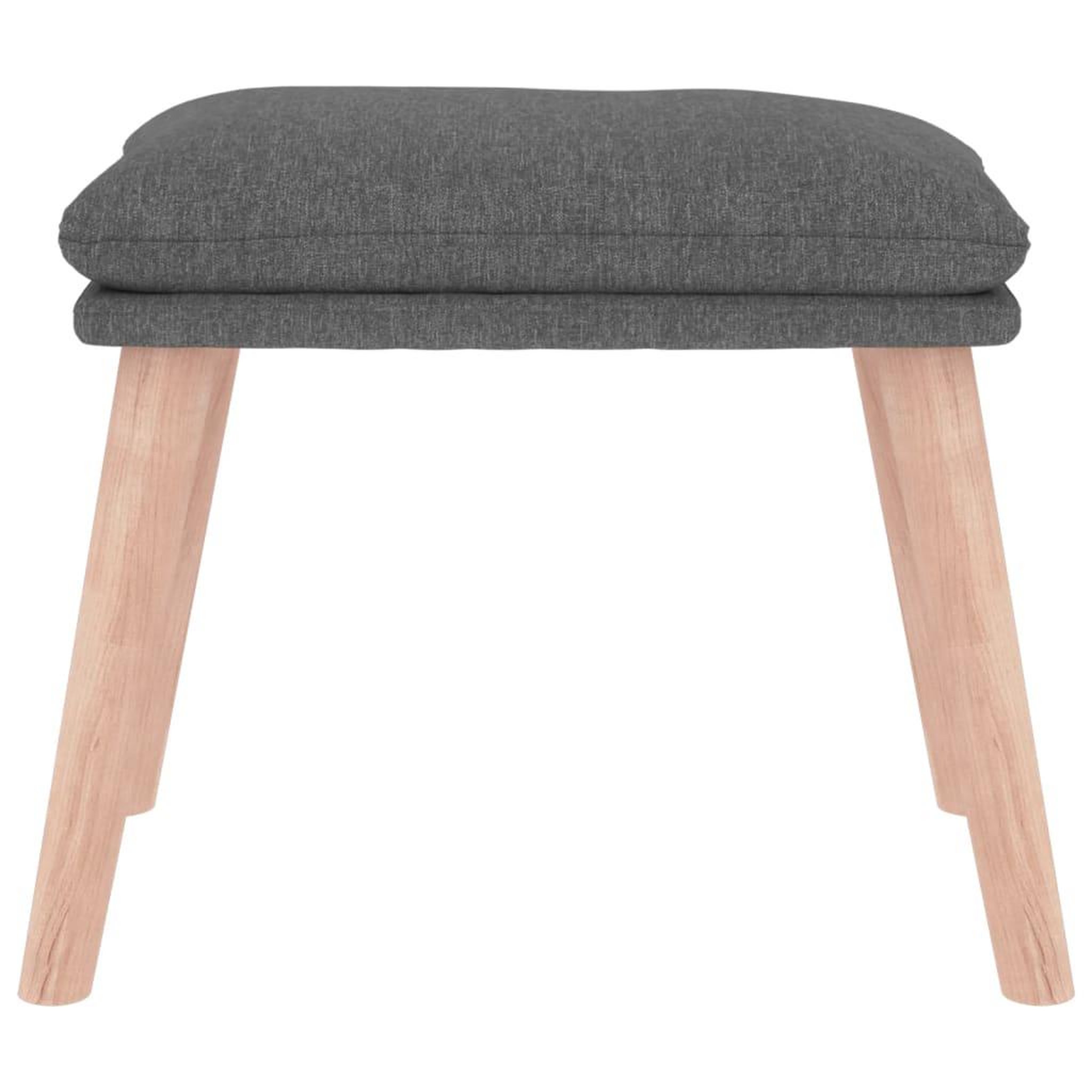 Voir la diapositive 3 : VIDAXL Repose-pied Gris clair 45x29,5x35 cm Tissu