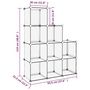Voir la diapositive 6 : VIDAXL Cubes de rangement 9 pcs Transparent PP