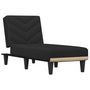 Voir la diapositive 2 : VIDAXL Chaise longue noir tissu
