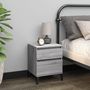 Voir la diapositive 3 : VIDAXL Tables de chevet 2 pcs Sonoma gris 40x35x50 cm