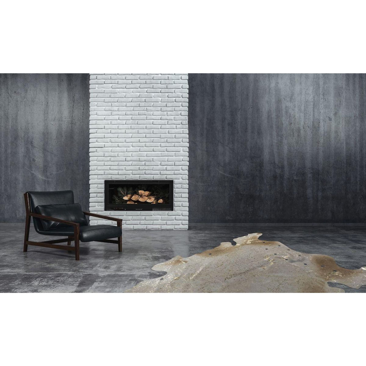 Paris Prix Tapis Peau de Vache  Glam  Ivoire & Or