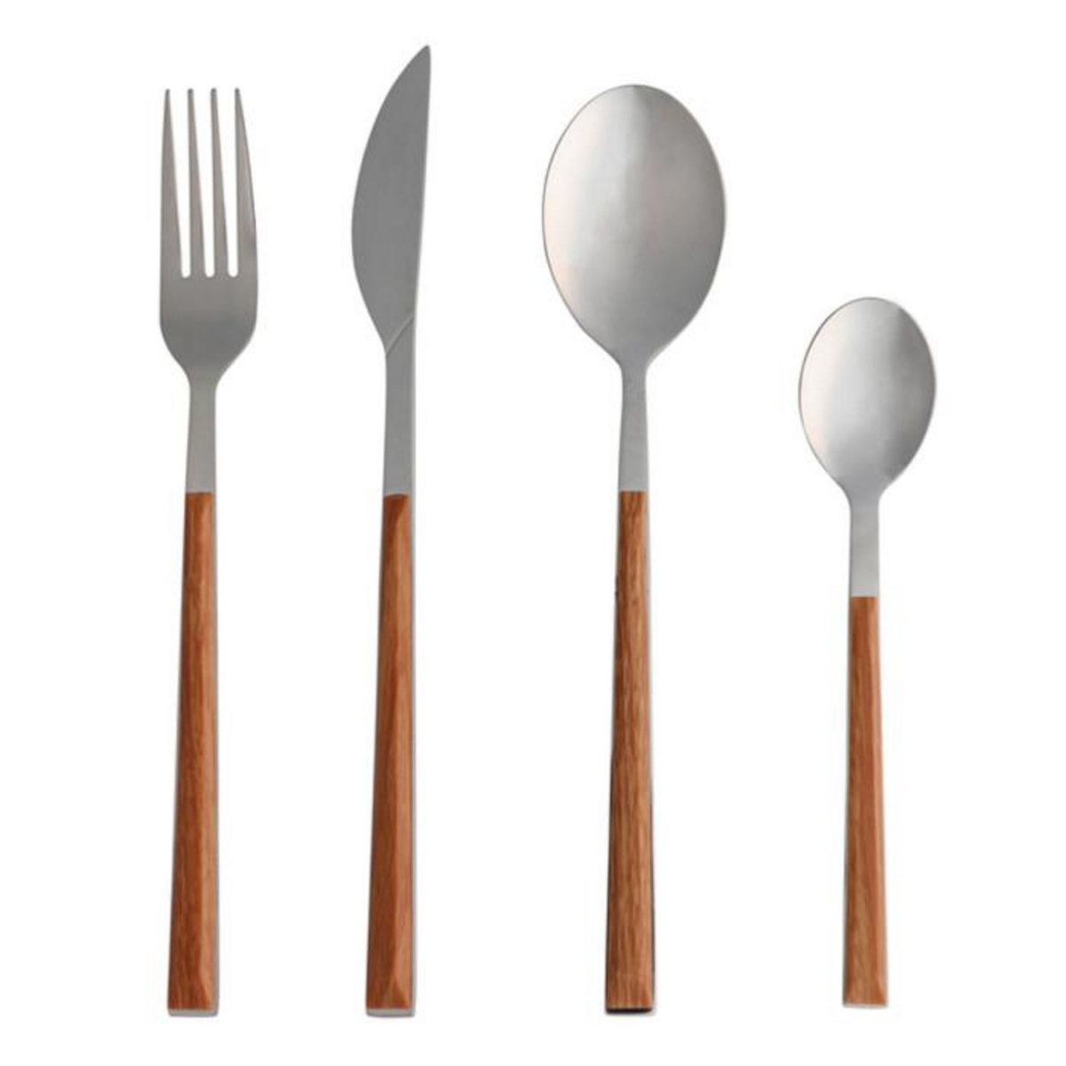 Paris Prix Ménagère Effet Bois 24 Pièces  Jublie  22cm Marron