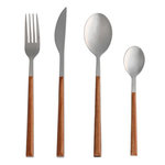 Paris Prix Ménagère Effet Bois 24 Pièces  Jublie  22cm Marron