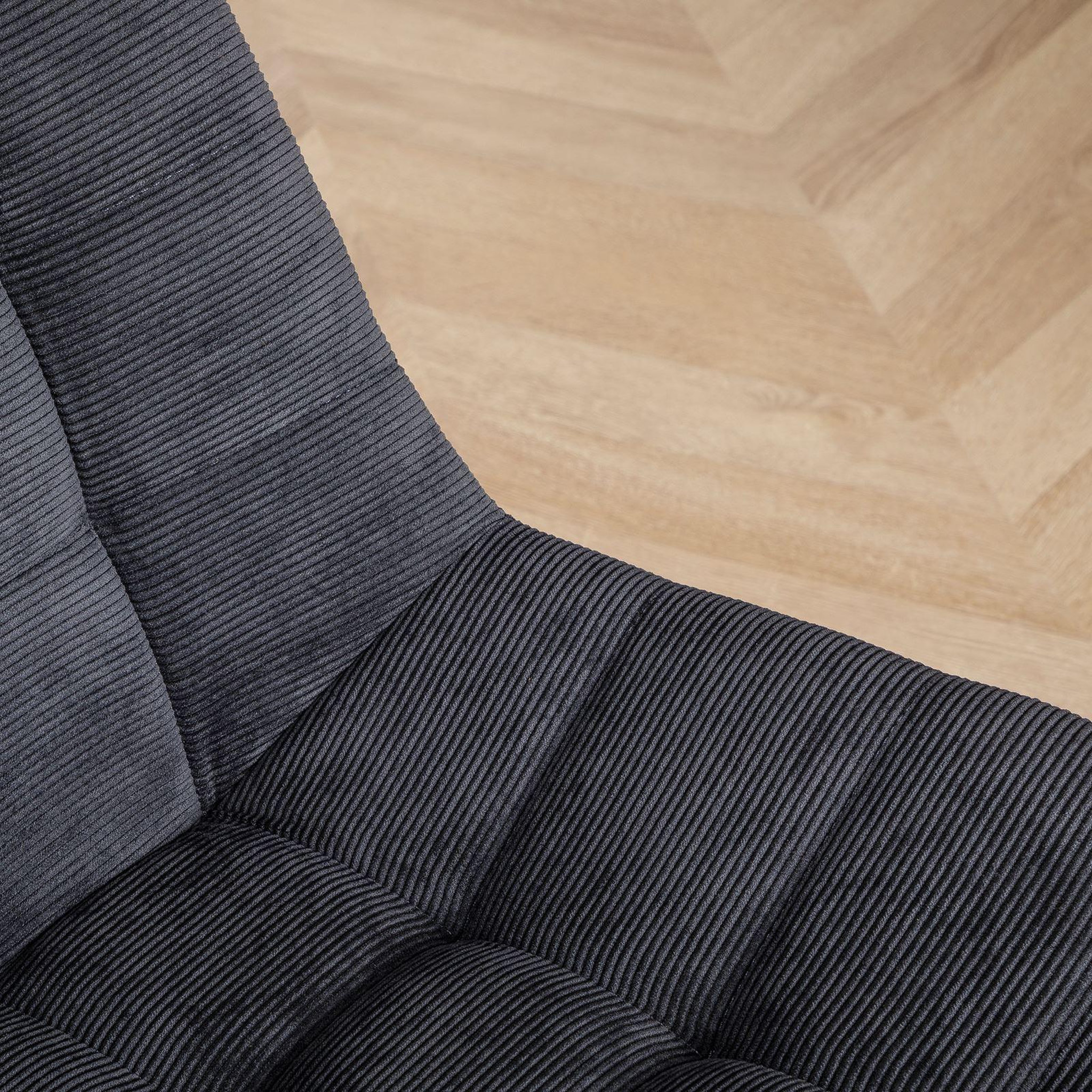 Voir la diapositive 5 : IDIMEX Chaise de bureau VASILO en velours côtelé
