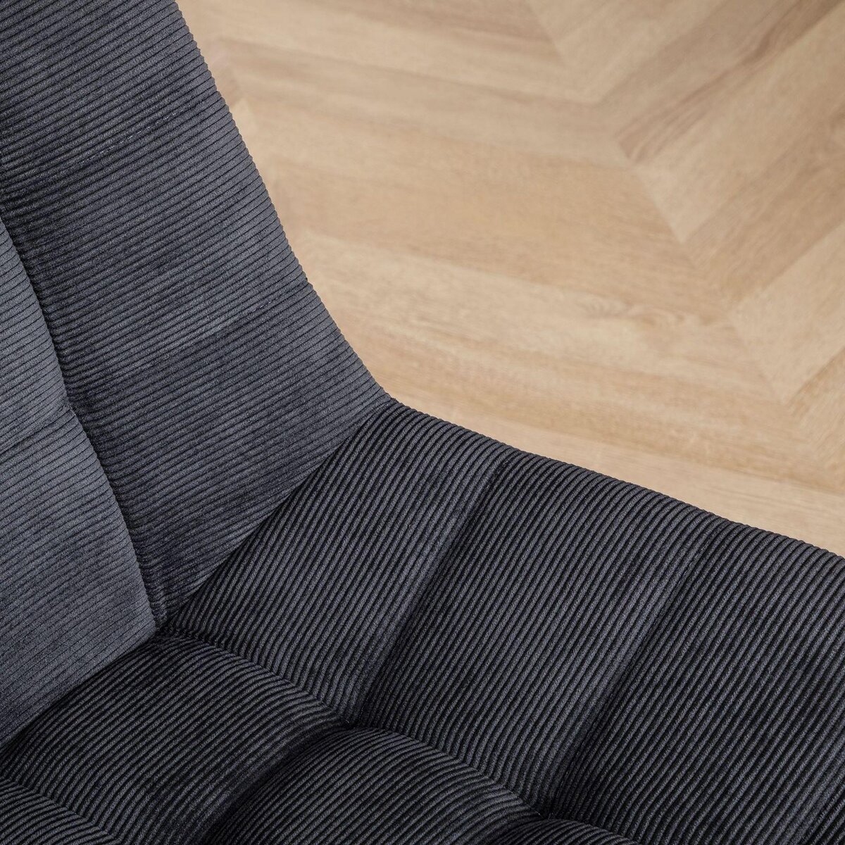 IDIMEX Chaise de bureau VASILO en velours côtelé