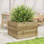 Voir la diapositive 3 : VIDAXL Jardiniere 70x70x46 cm bois de pin impregne