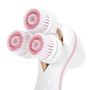Voir la diapositive 5 : Paris Prix Brosse Nettoyante Visage  2 Têtes  17cm Blanc
