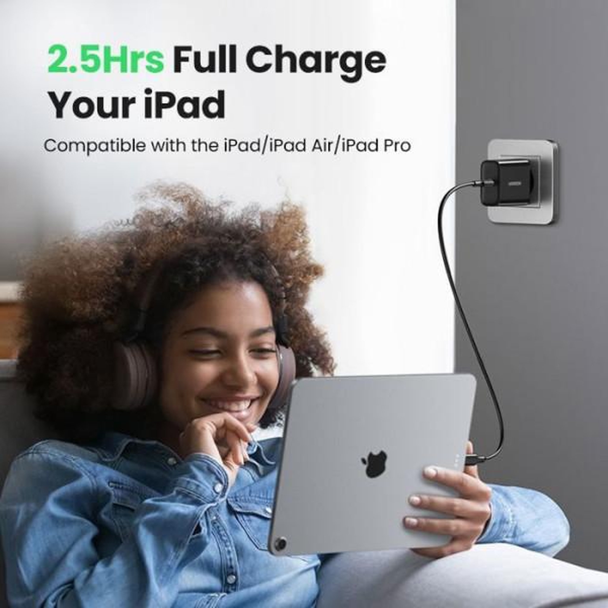 Voir la diapositive 6 : UGREEN Chargeur secteur - UGREEN - 1 Port USB-C - 20W - Noir