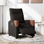 Voir la diapositive 2 : VIDAXL Fauteuil inclinable electrique Noir Tissu