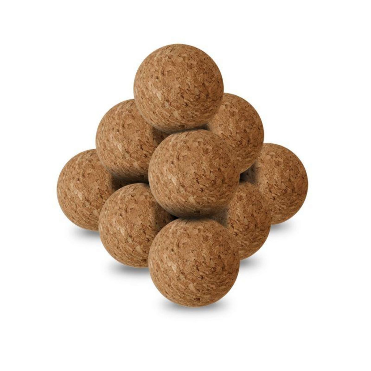 PLAY4FUN Lot de 10 balles en liège Baby-foot (35mm) 100% d'adhérence