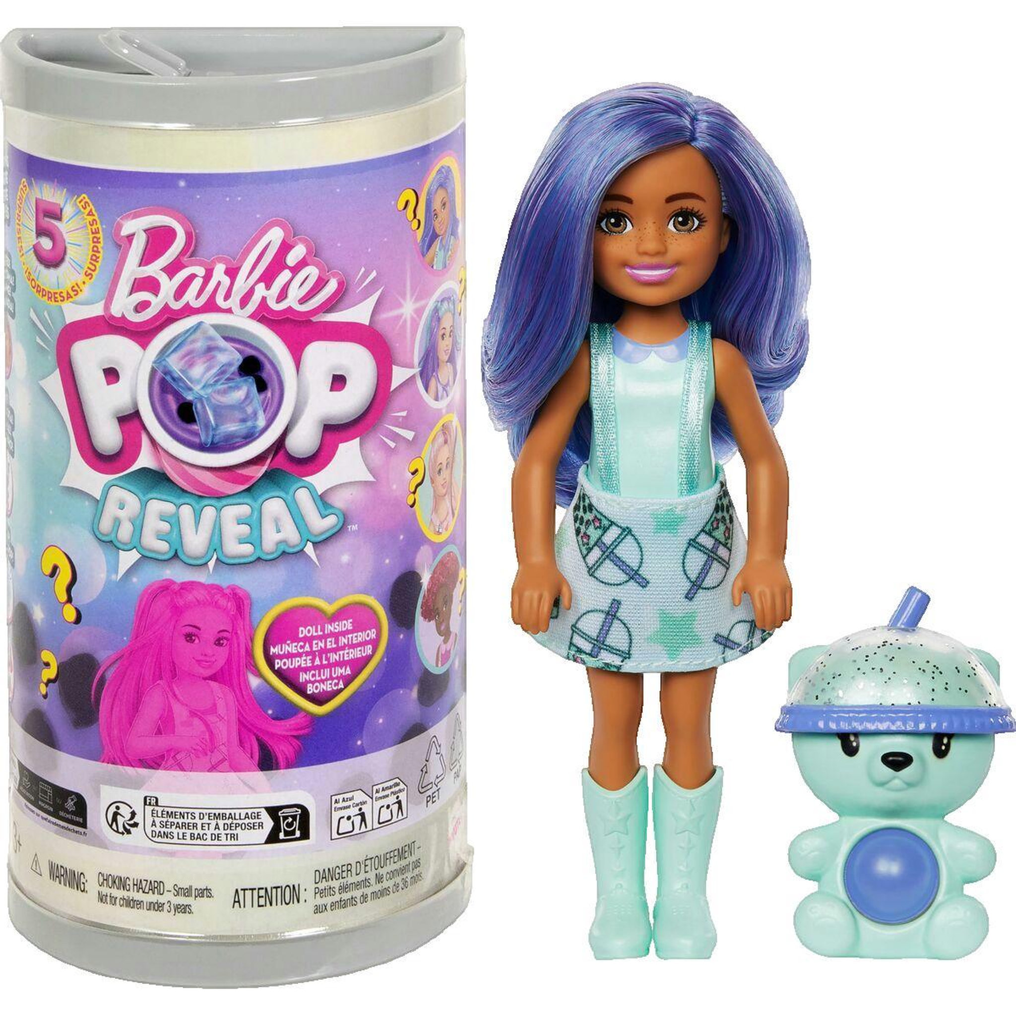 Voir la diapositive 2 : BARBIE Poupée Barbie Chelsea Pop Reveal