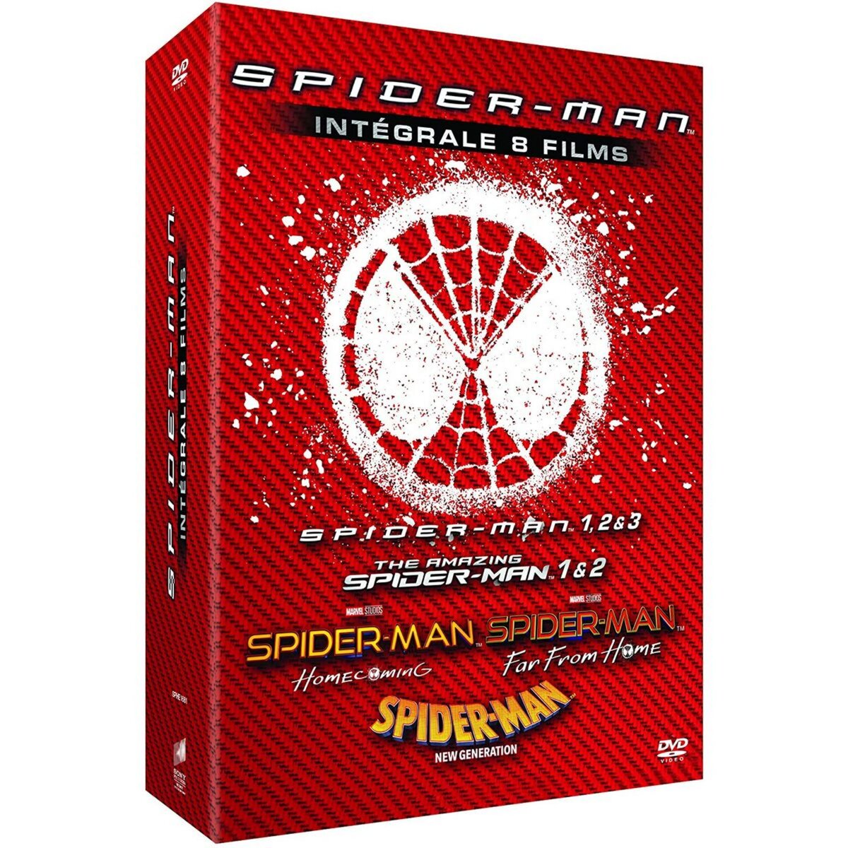 Coffret DVD Spider-Man L&rsquo;intégrale 8 Films