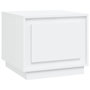Voir la diapositive 2 : VIDAXL Table basse blanc 51x50x44 cm bois d'ingenierie