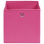 Voir la diapositive 3 : VIDAXL Boîtes de rangement 4 pcs Rose 32x32x32 cm Tissu