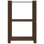 Voir la diapositive 3 : VIDAXL Support de rangement a 3 niveaux marron 60x38x90 cm bois de pin