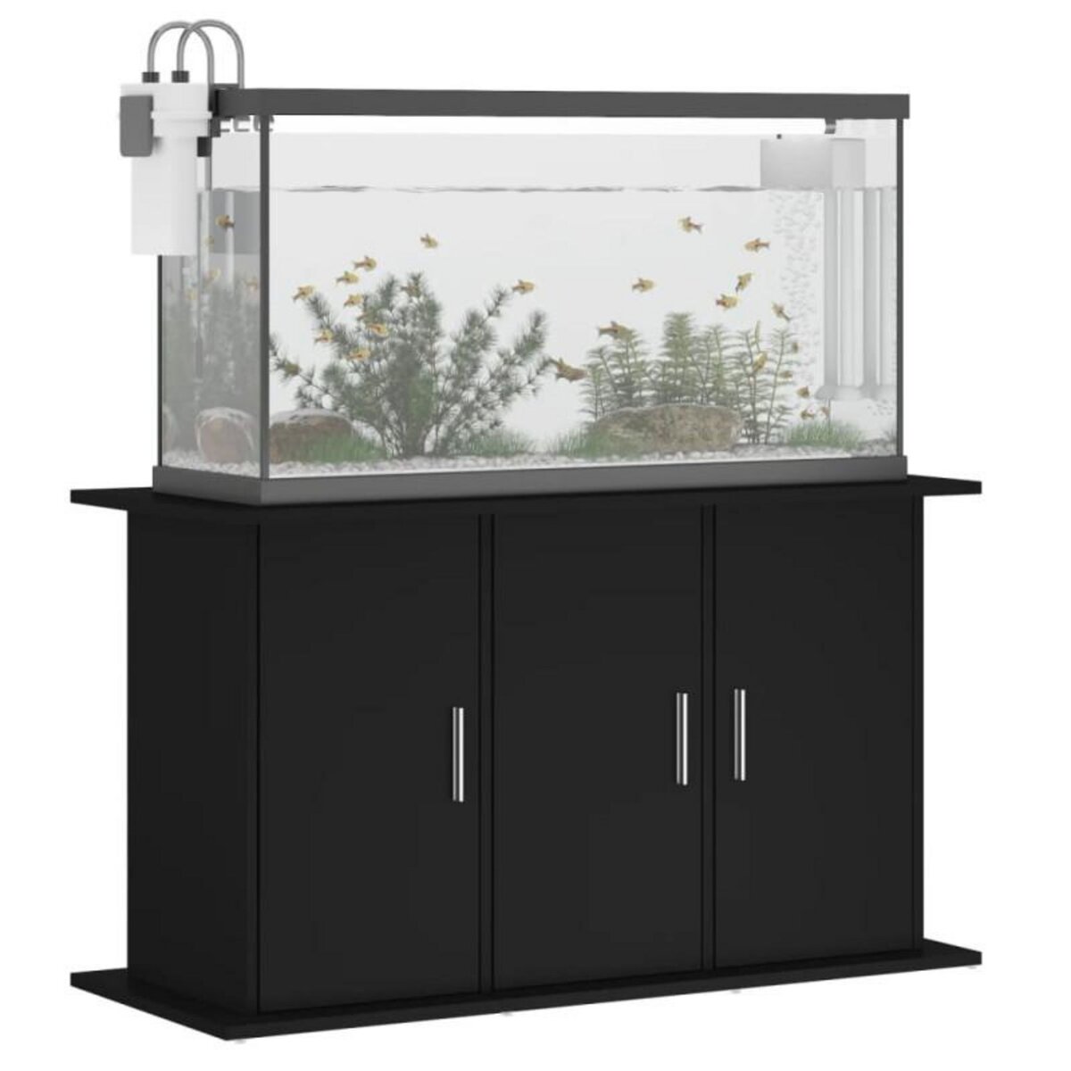 VIDAXL Support pour aquarium noir 101x41x58 cm bois d ingénierie