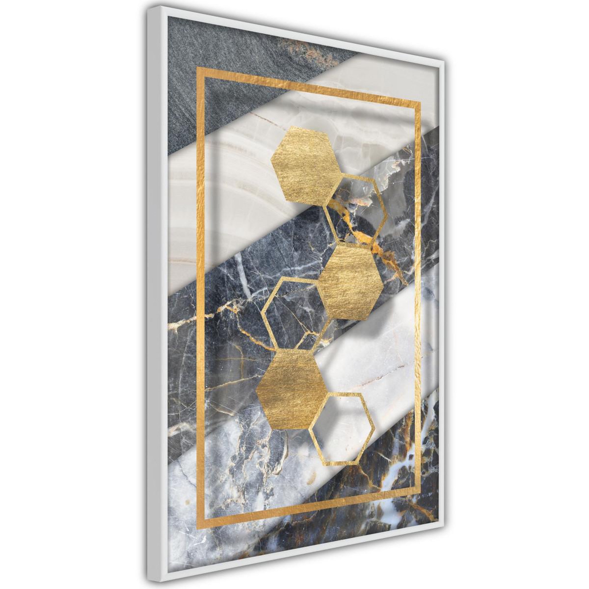 Paris Prix Affiche murale encadrée  marble composition iii